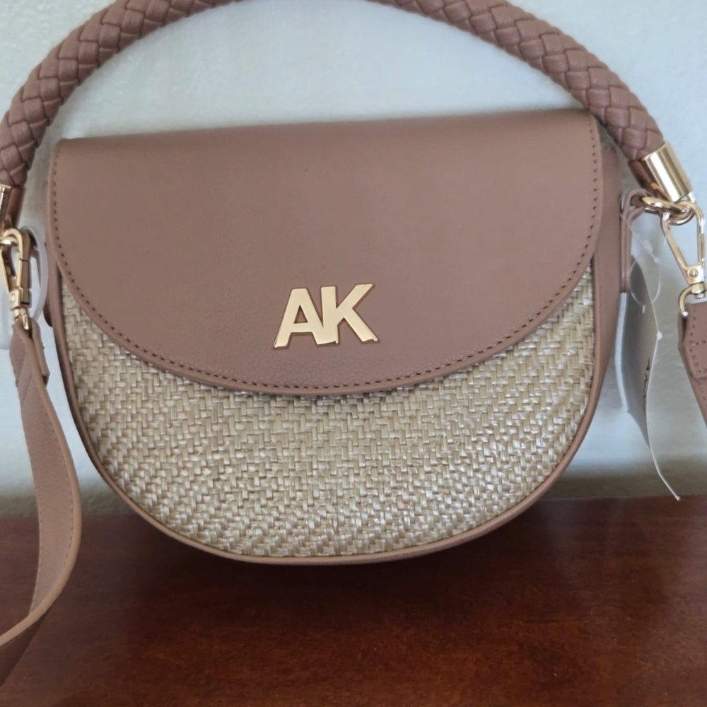Anne Klein Tan and Cream Crossbody Bag